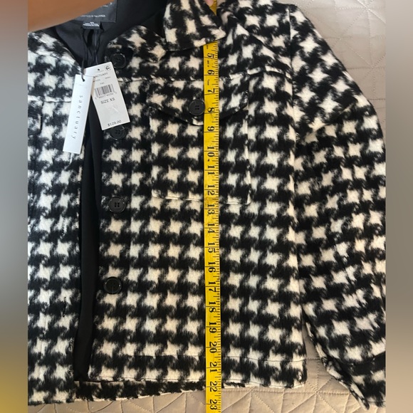 NWT Sanctuary Black/White Houndstooth Shacket Size XS - Picture 9 of 10